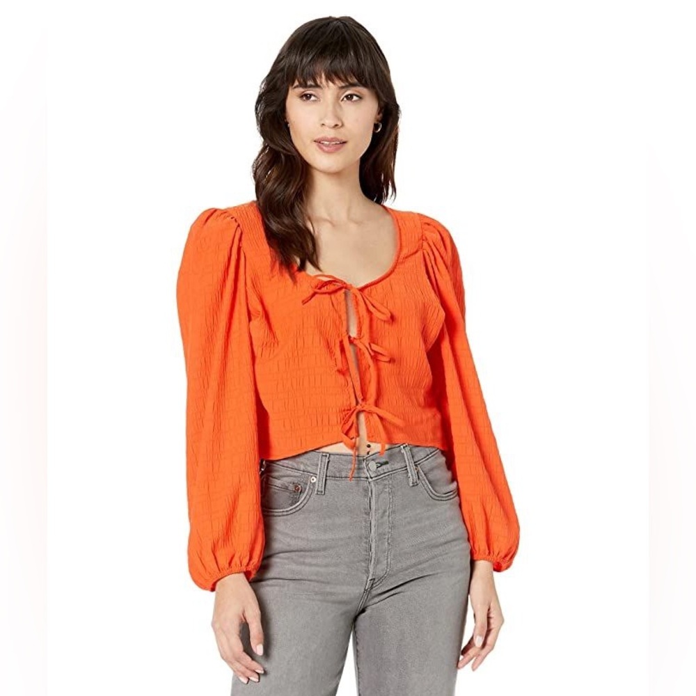 Levi’s Women’s Embry Tie Blouse Size XL - Picture 3 of 8